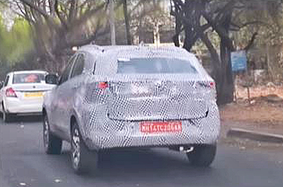 Tata Nexon facelift spied 